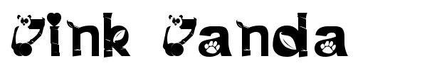 Pink Panda font preview